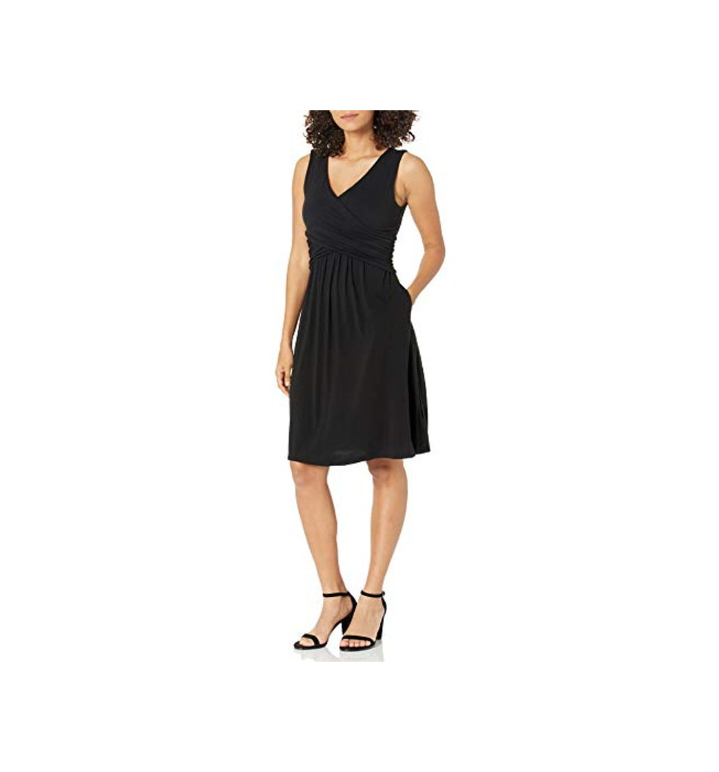 Moda Amazon Essentials Vestido Cruzado sin Mangas Dresses