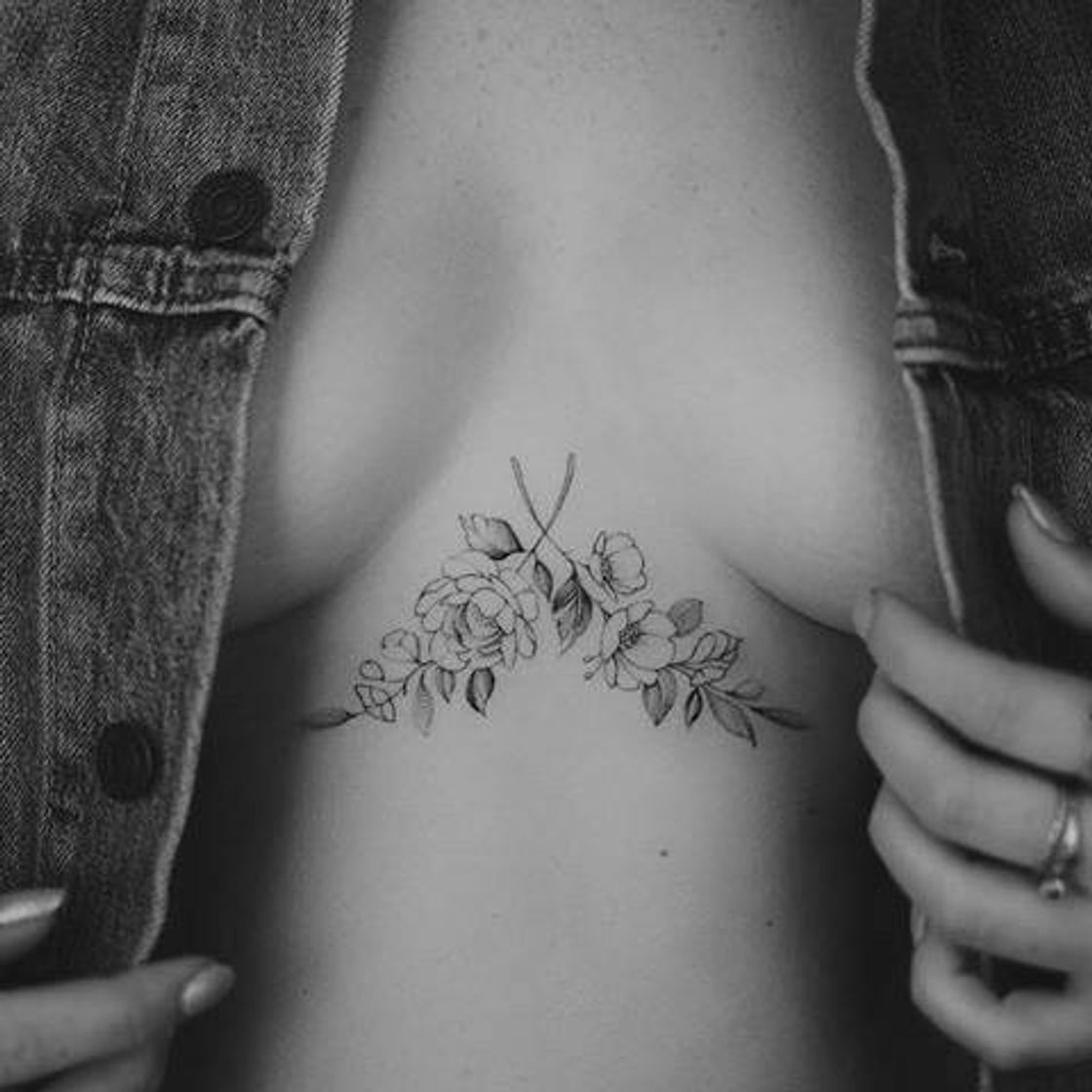 Fashion Tatuagem flores