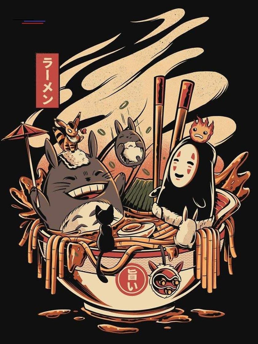 Fashion ✨Camiseta Ghibli Studio Ramen Pool Party ✨