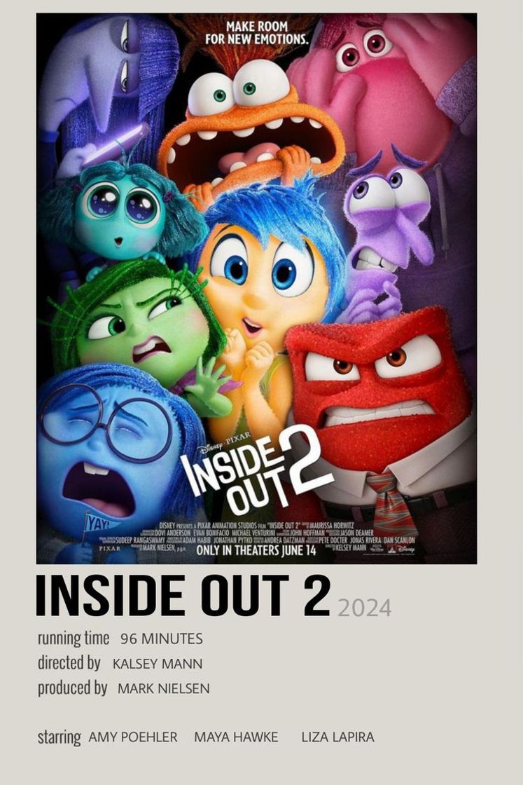 Película Del revés 2 (Inside Out 2)