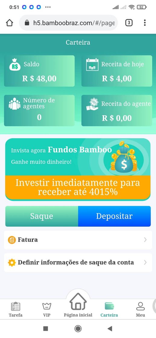 Ganhe 40 dólares já no cadastro