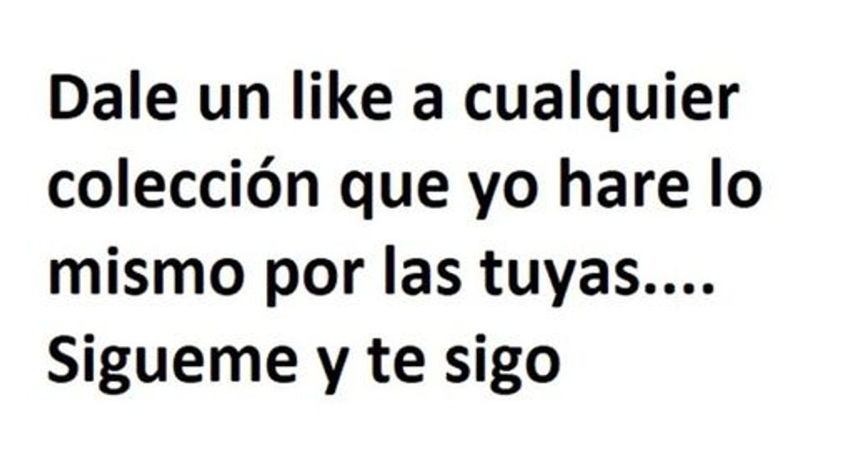 Social Like a cualquier colección mía que yo haré lo mismo 