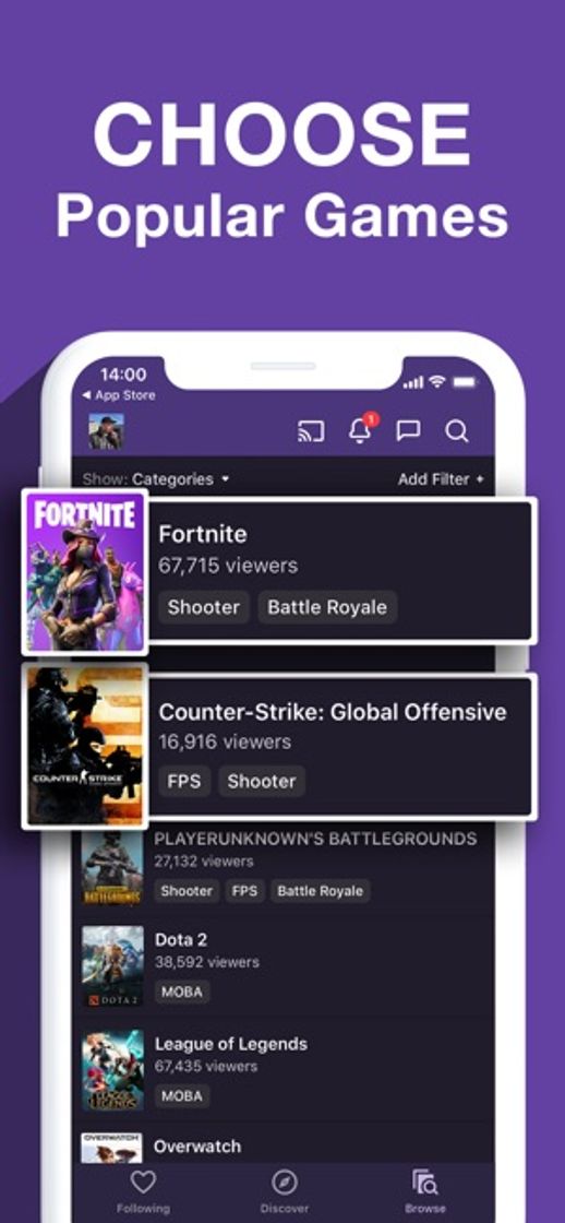 Fashion ‎Twitch: Live Game Streaming on the App Store