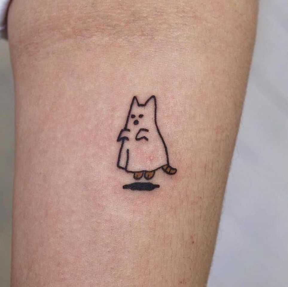 Fashion Tattoo do gato fantasma