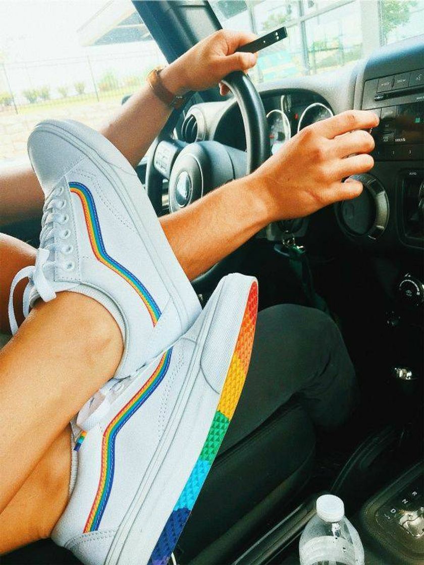 Moda Vans old skool 🌈