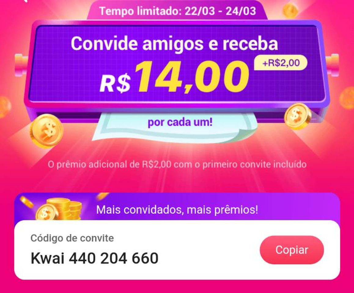 App Kwaii aumentou os ganhos!