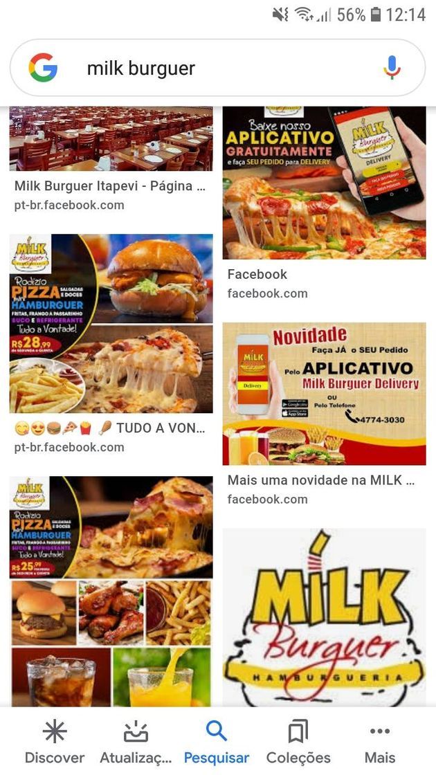 Restaurantes Milk Burguer Itapevi