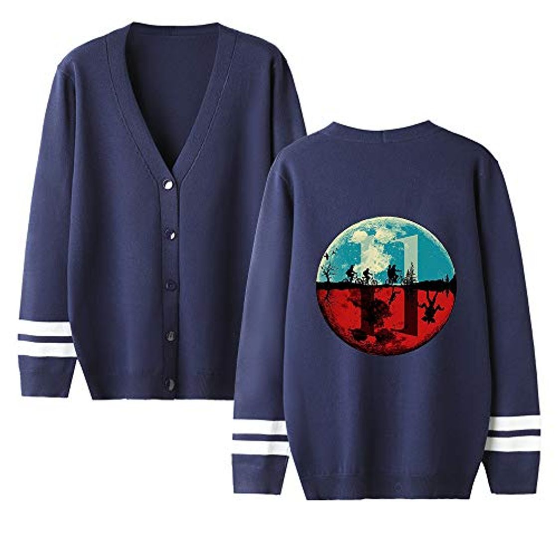 Social Cárdigans Stranger Things Niña, Cárdigans Stranger Things Adolescente y Chicas Stranger Things