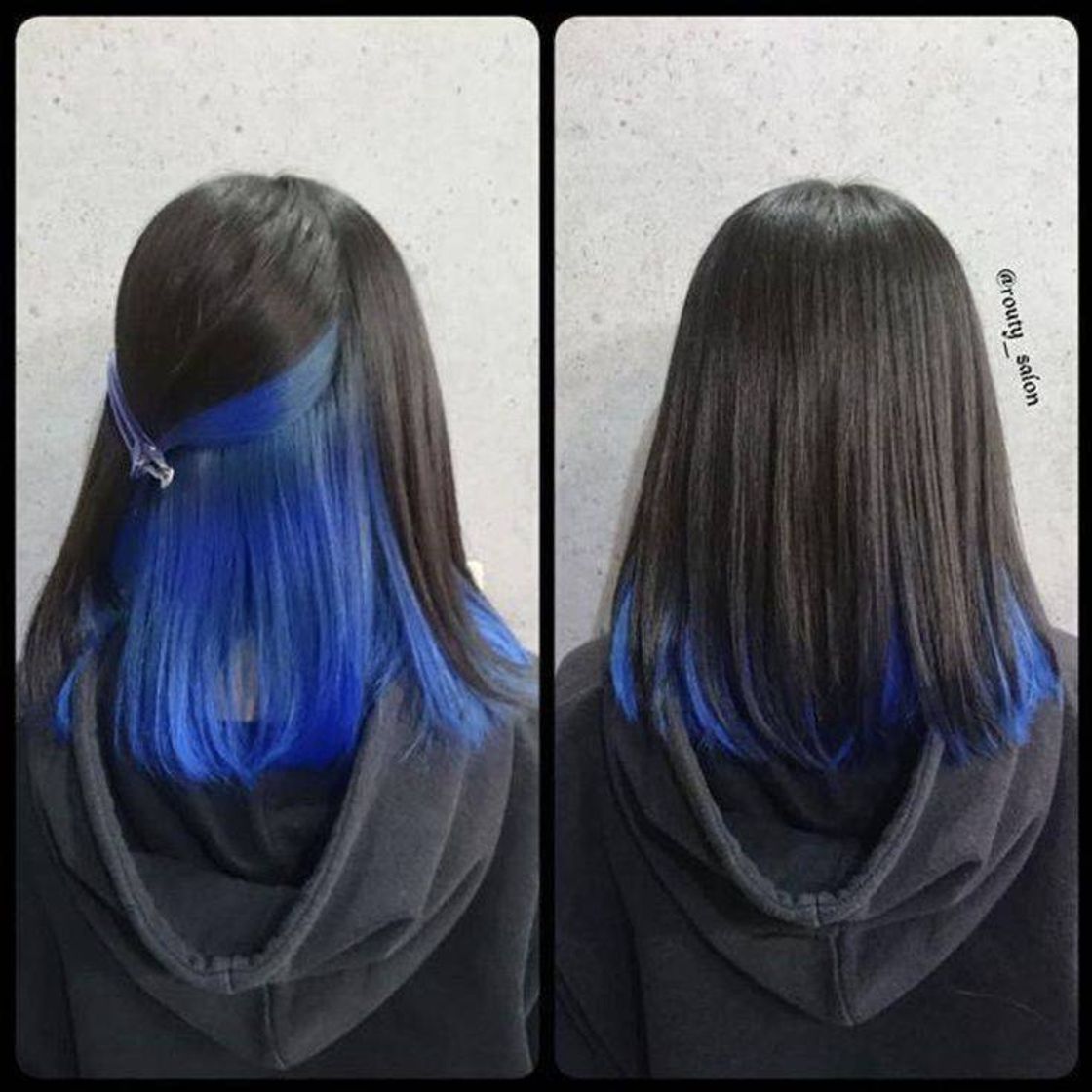 Fashion Cabelo azul