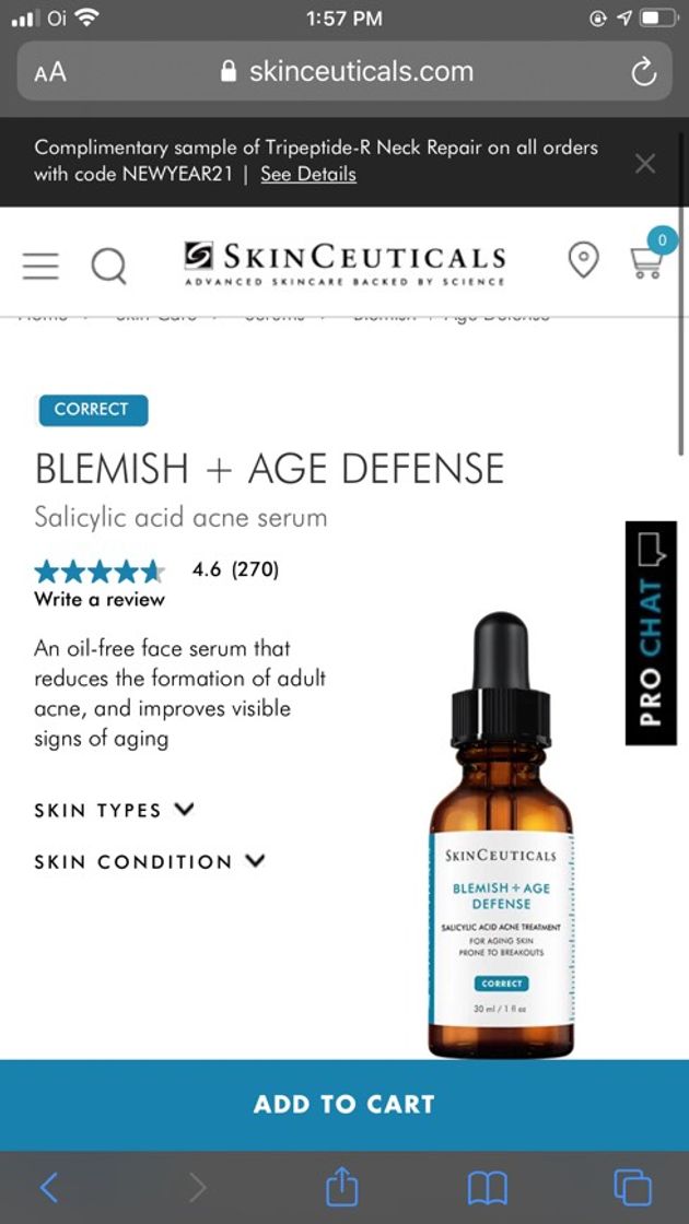 Fashion Blemish and age defense serum 