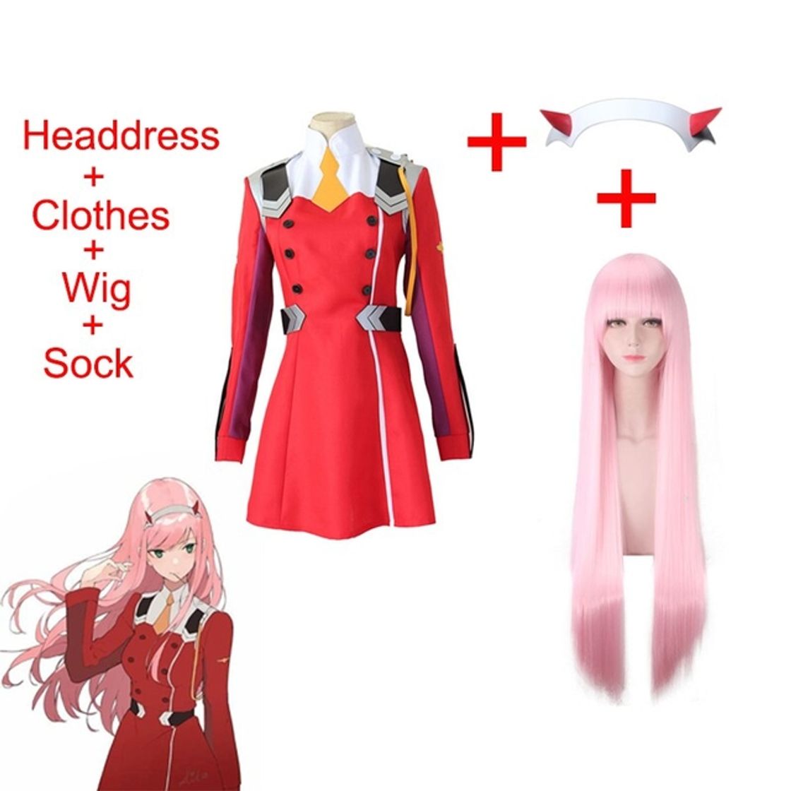 Fashion Cosplay Zero Two