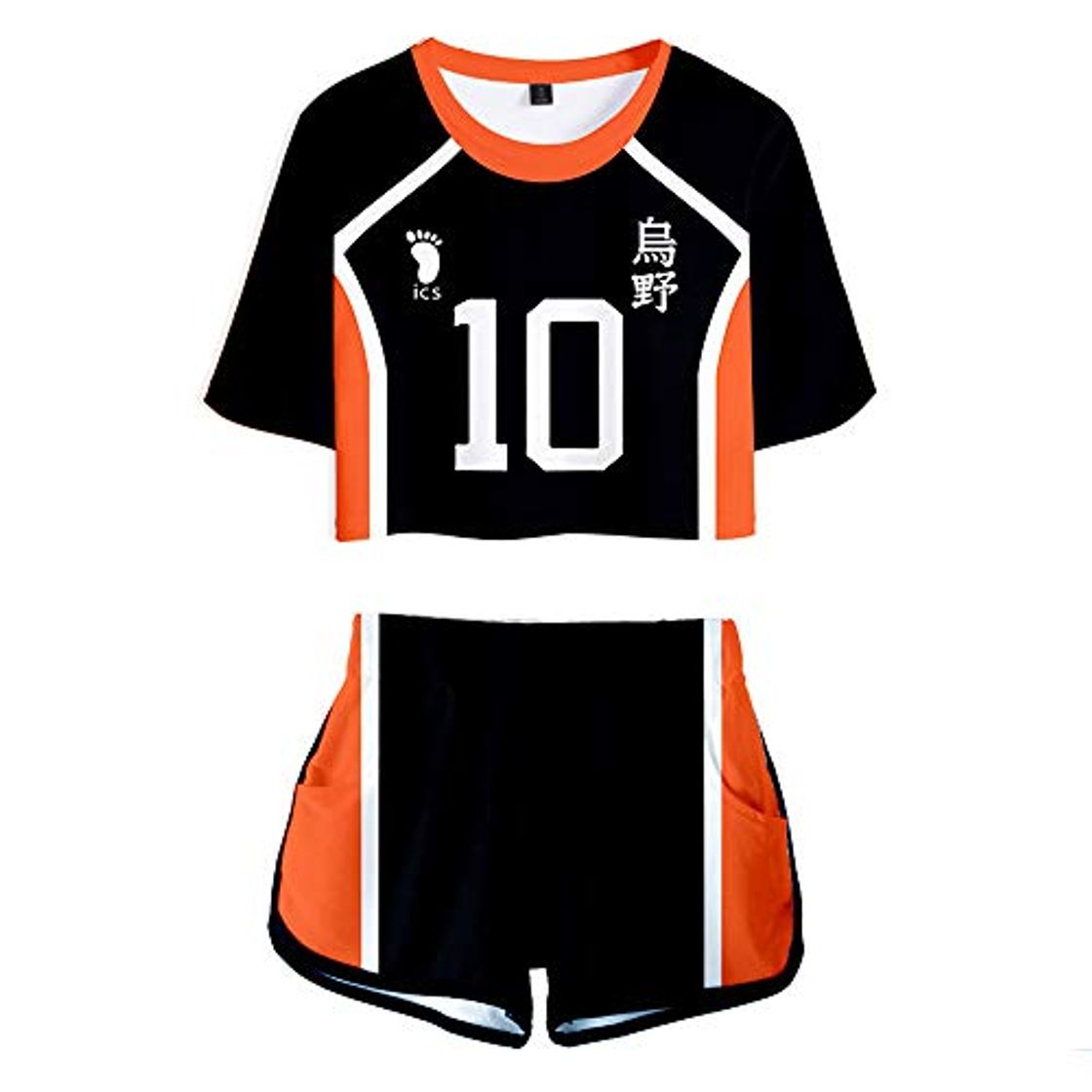 Fashion TUMUSKER Anime Cosplay Traje de la camiseta Pantalones cortos Trajes para Haikyuu