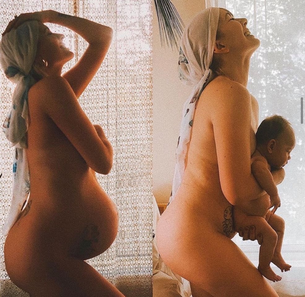 Social Antes e depois da gravidez 