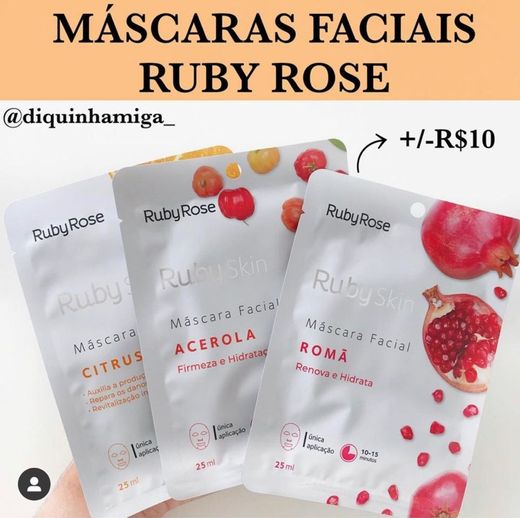 Máscaras faciais ✨