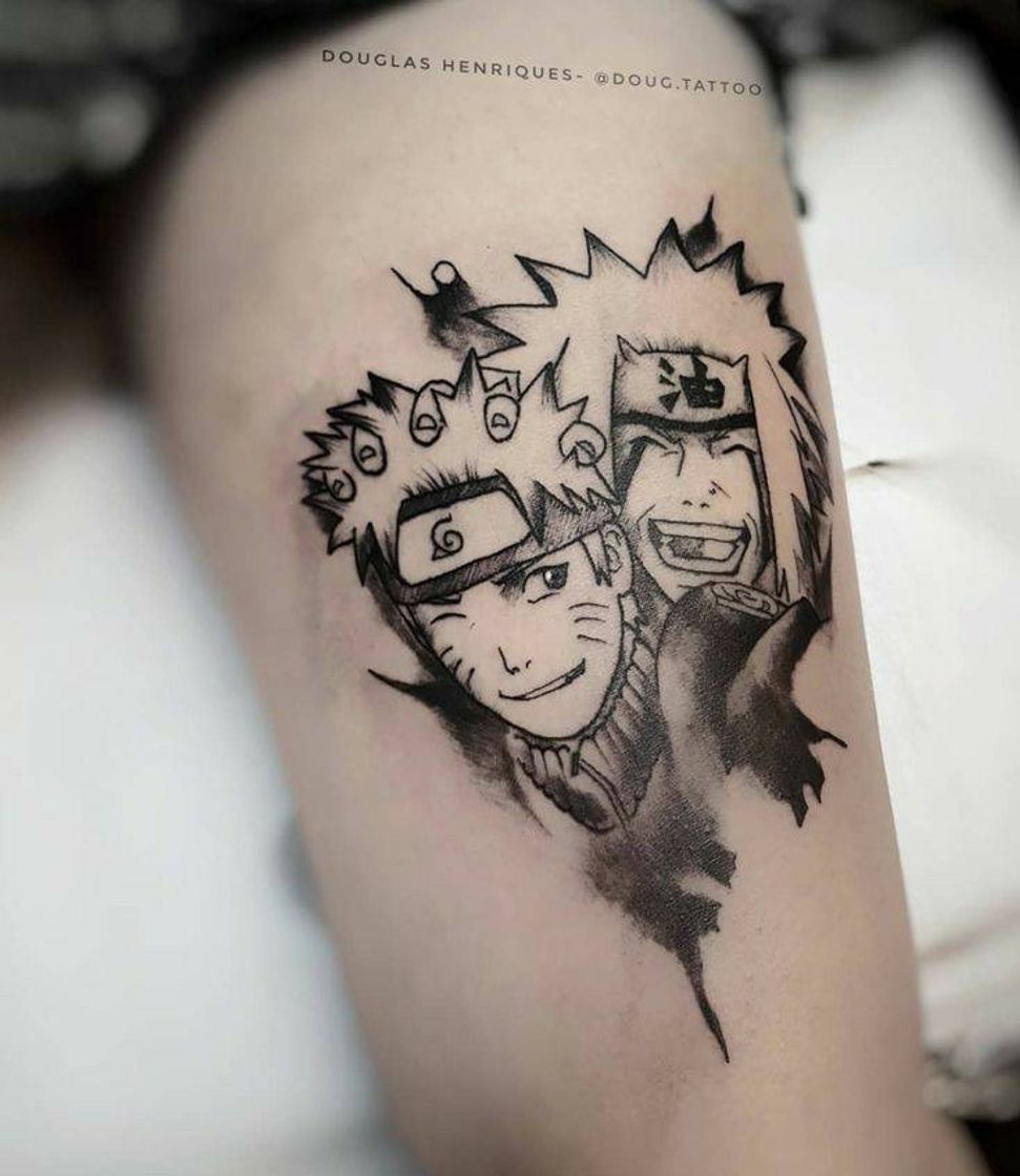 Moda Tatuagem naruto e jiraya