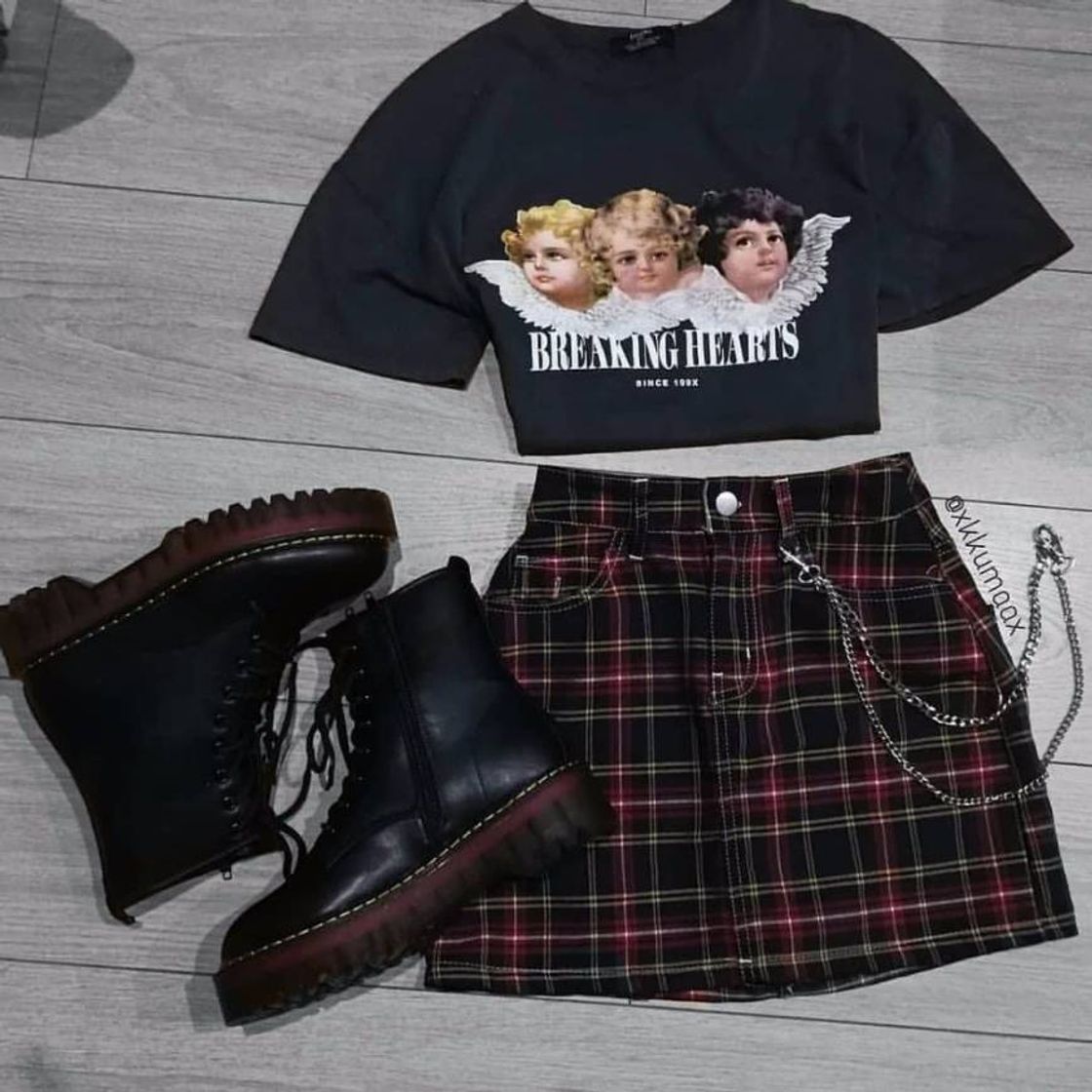 Moda Look grunge completo 