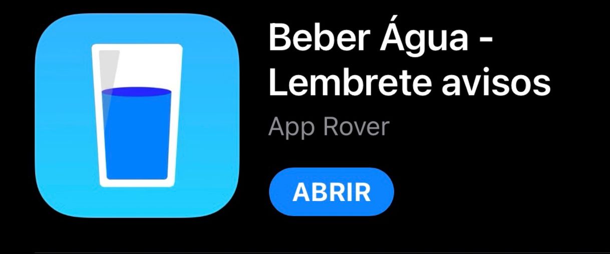 App Beber água 