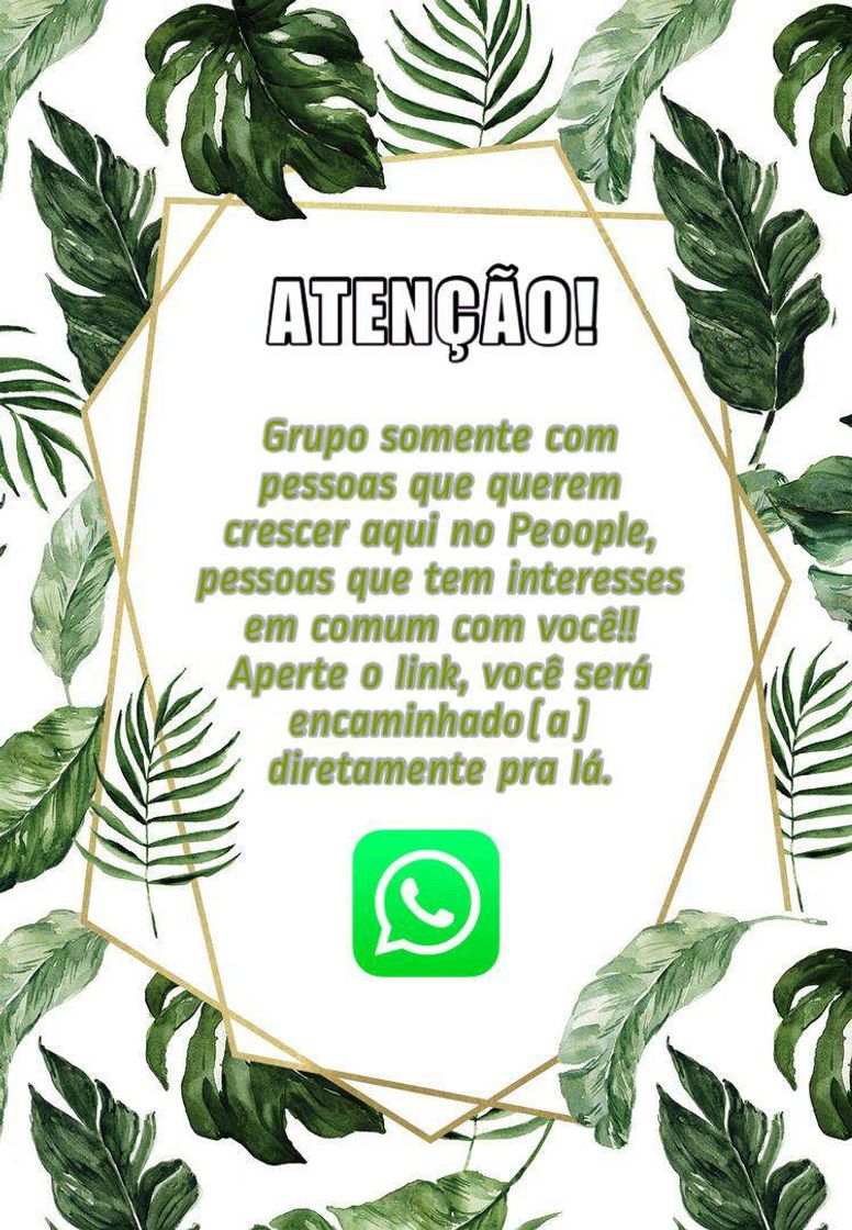Social GRUPO DE WHATSAPP PEOOPLE