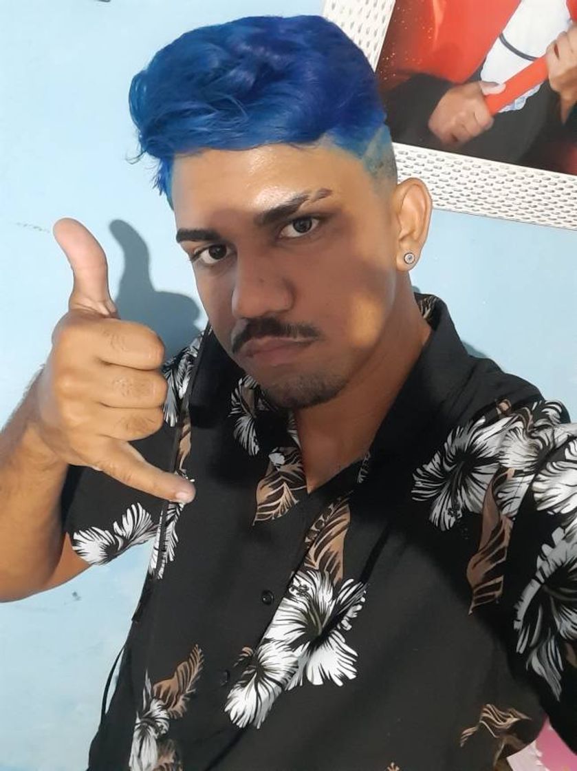 Fashion Meu cabelo azul ♥️✂️