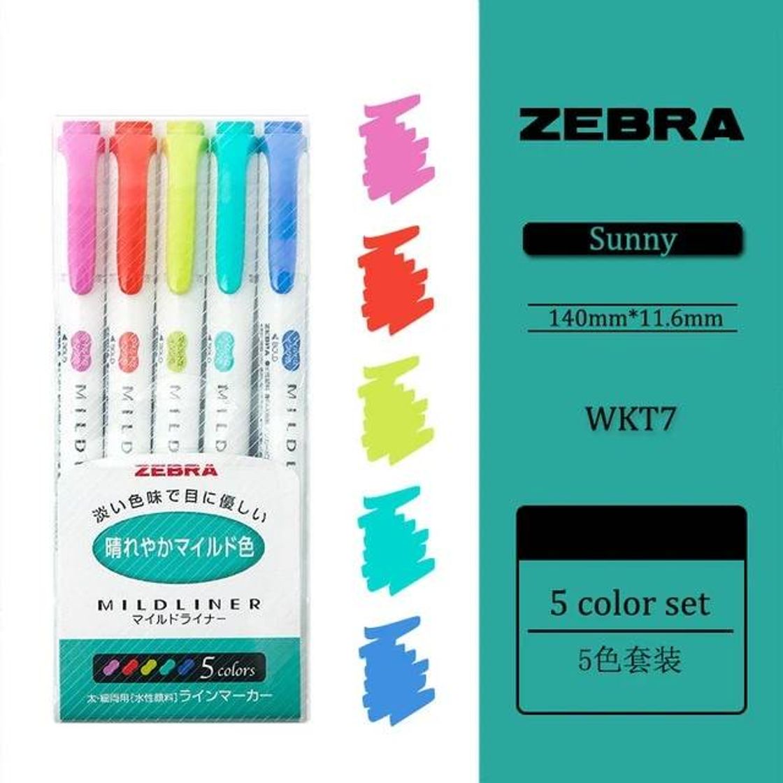 Fashion Zebra MildLiner Marca texto ponta dupla

