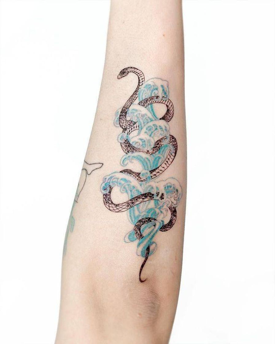 Fashion Tattoo snake