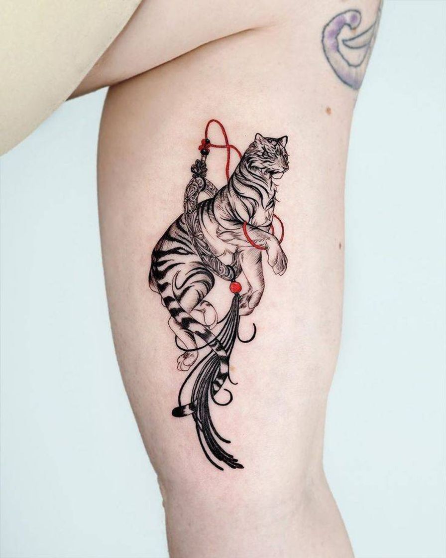 Fashion Tiger tattoo, beautiful