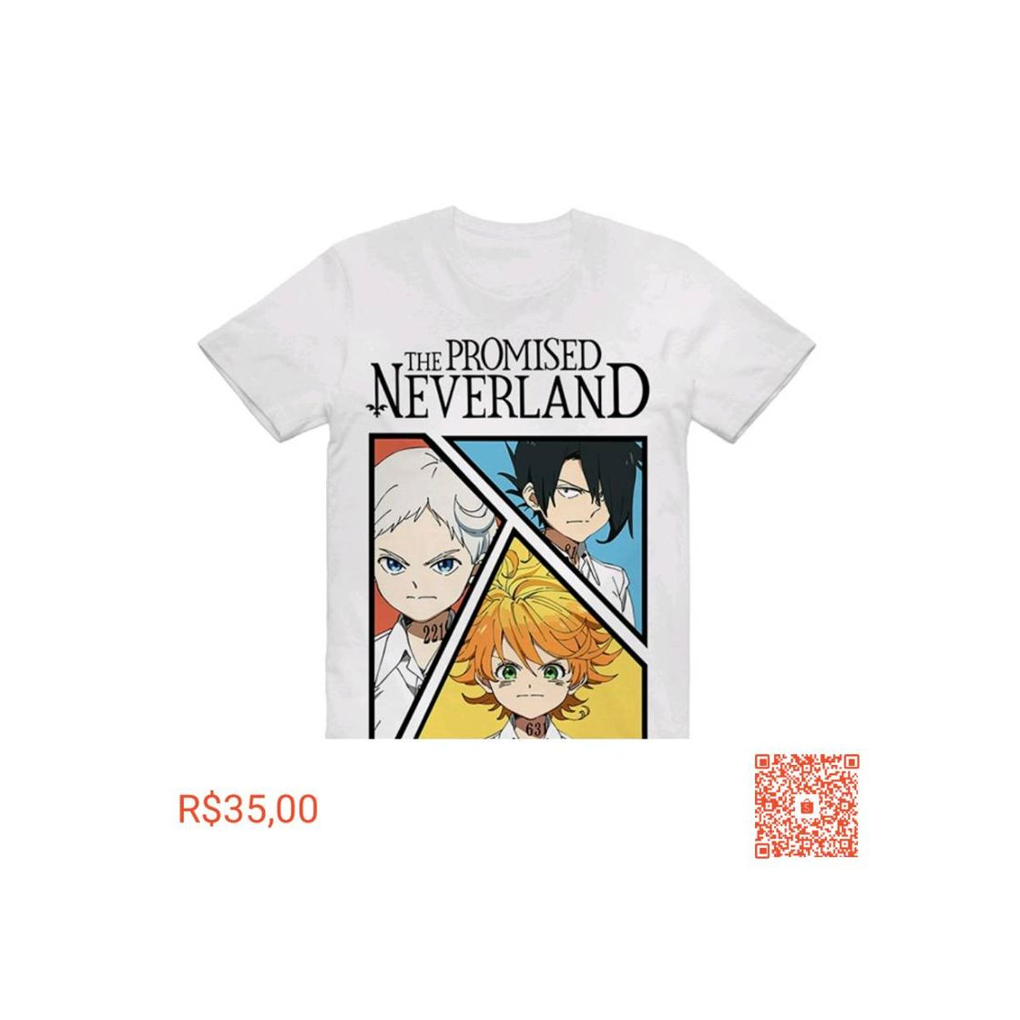 Fashion ▪︎Camiseta The Promised Neverland Emma Norman Ray 