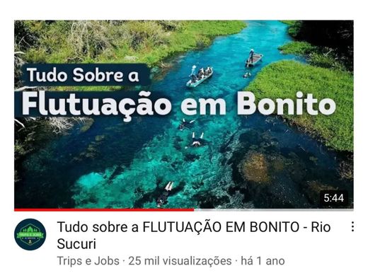 Vídeo da Flutuação no Rio Sacuri 