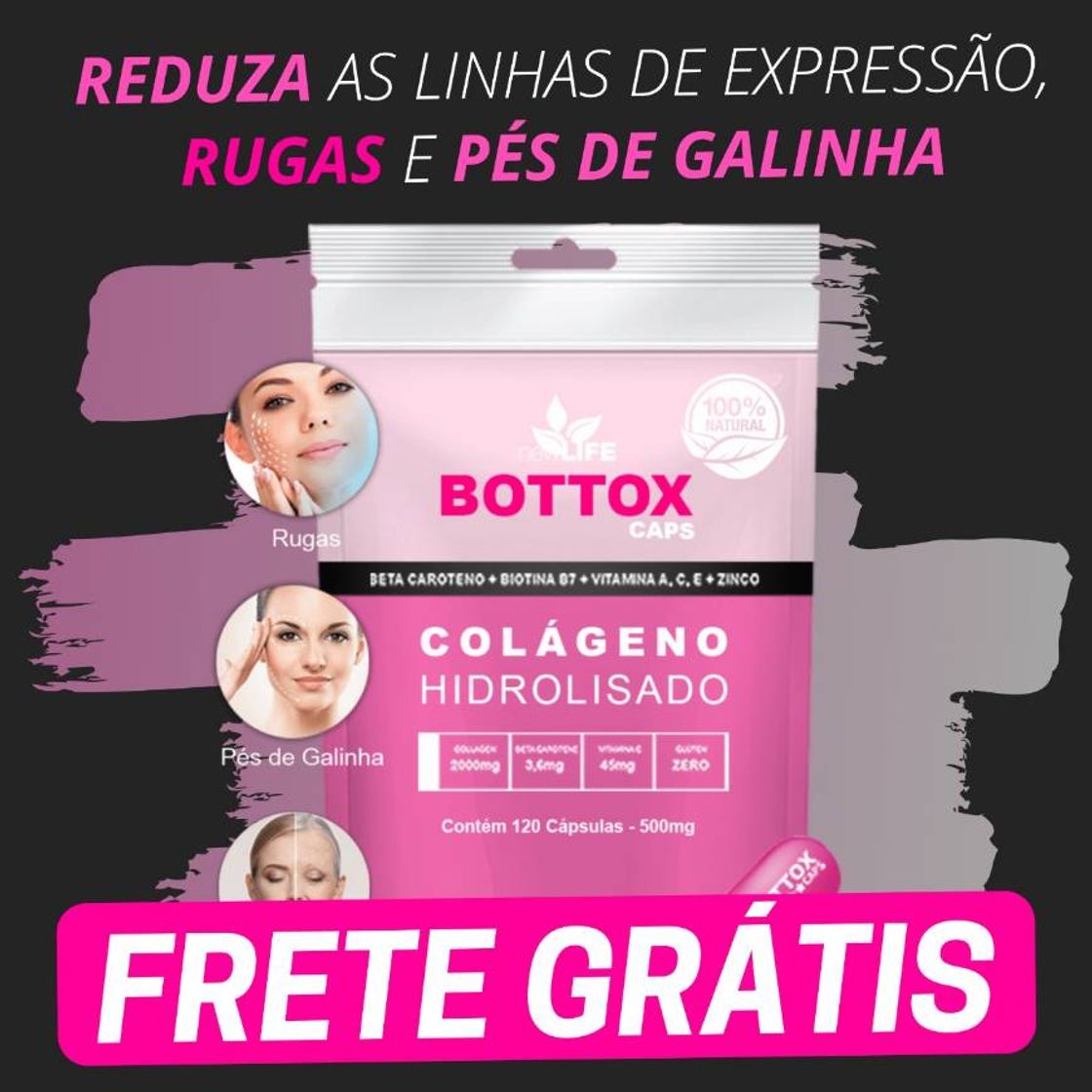 Moda Bottox Caps pode te ajudar a ter o rosto mais firme! 