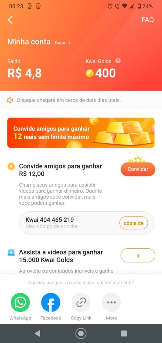 Moda Aplicativo para ganhar dinheiro