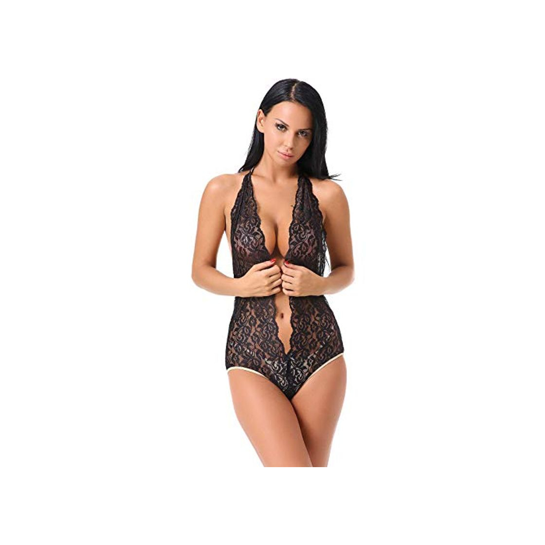 Social Kfnire Ropa Interior Mujer Sexy Picardias, Ropa Interior de Encaje V Body