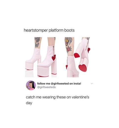 heart stomper platform boots ❤✨