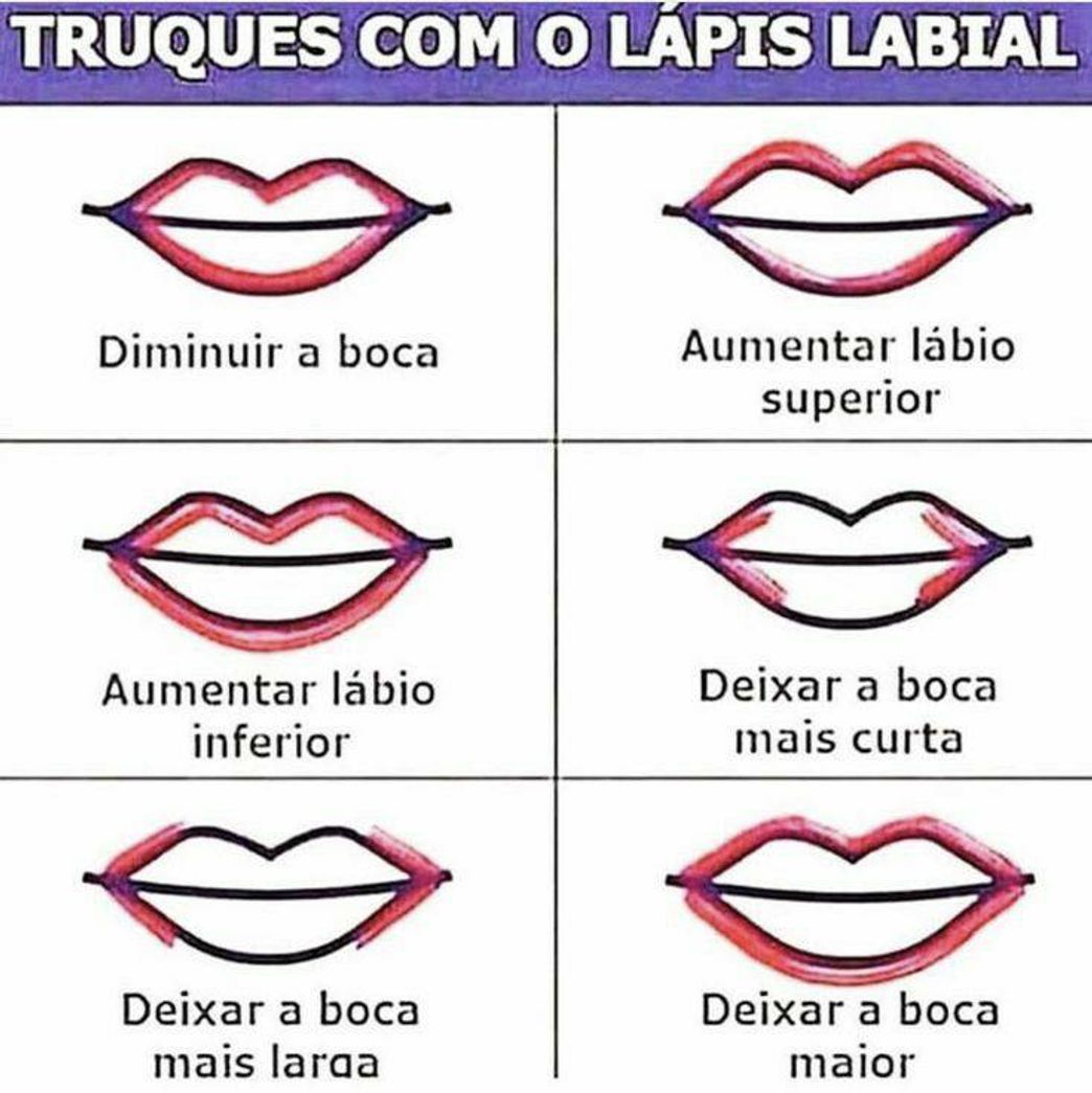 Moda Truques com Lápis Labial