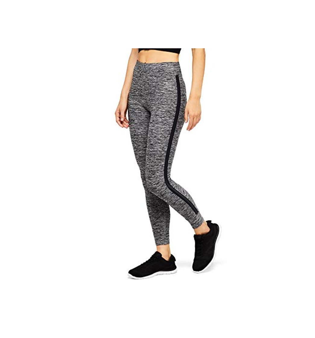 Moda Marca Amazon - AURIQUE Mallas de Entrenamiento 7/8 con Banda Lateral Mujer,