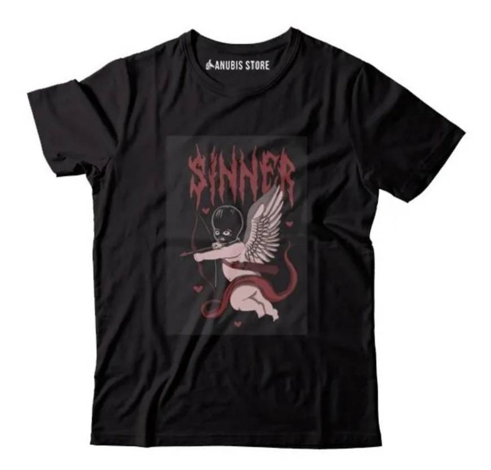 Fashion Camiseta anjinho sinner