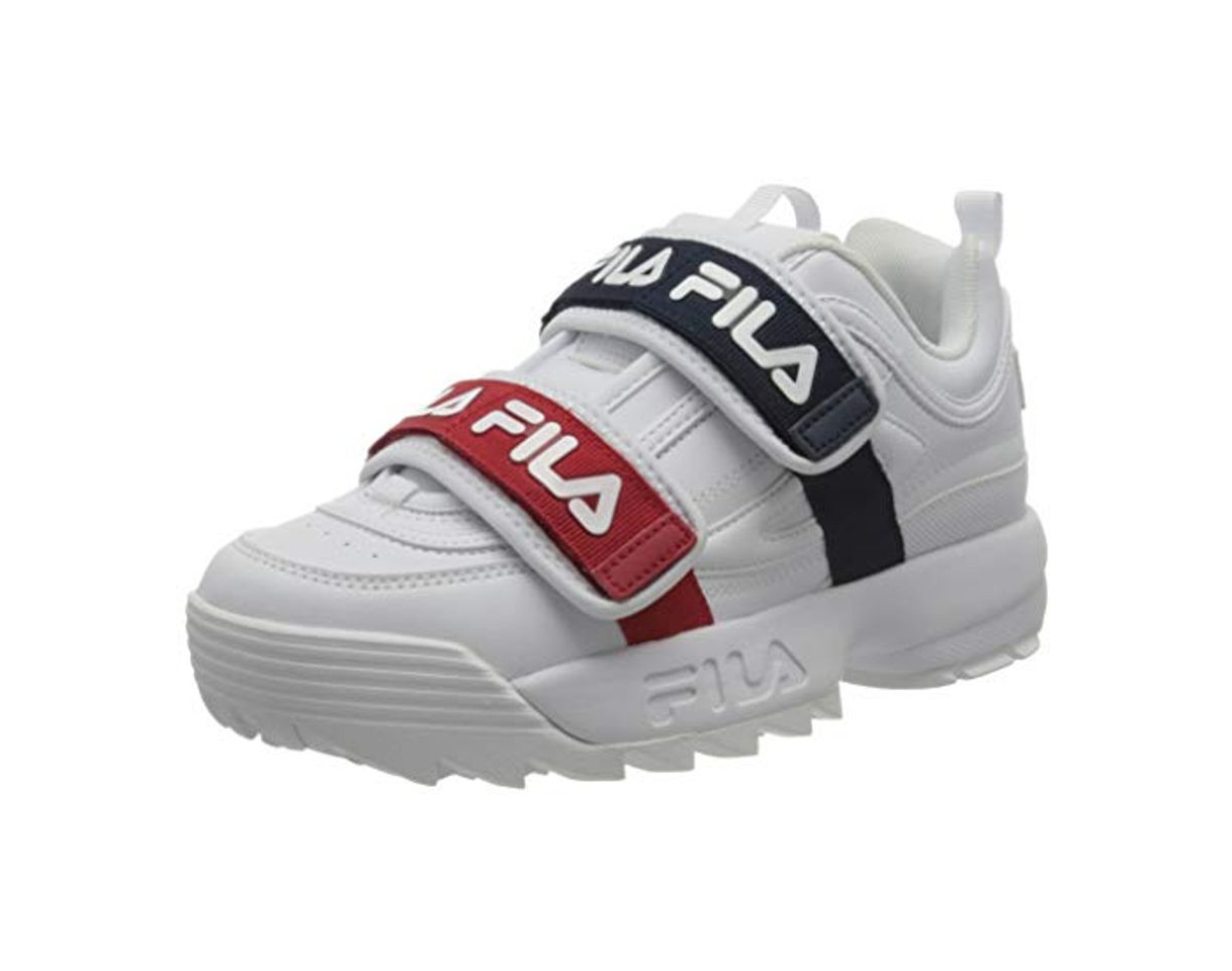 Social FILA Disruptor Straps, Zapatillas Mujer, Blanco