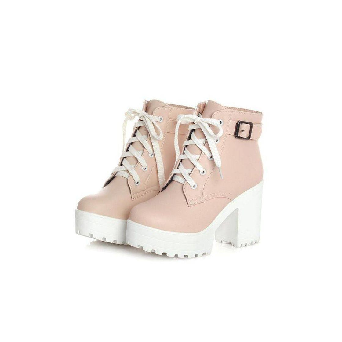 Social Bota com salto rosa
