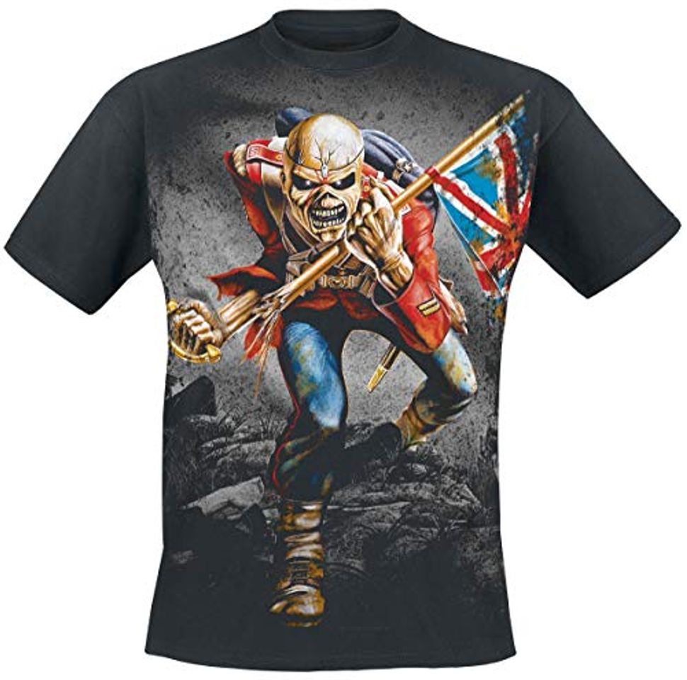 Producto Iron Maiden TheTrooper Hombre Camiseta Negro M, 100% algodón, [Effekte/Besonderheiten]