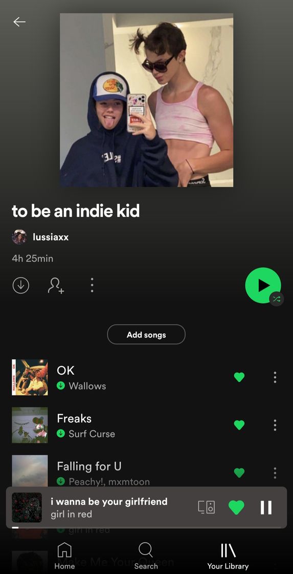 Music to be an indie kid