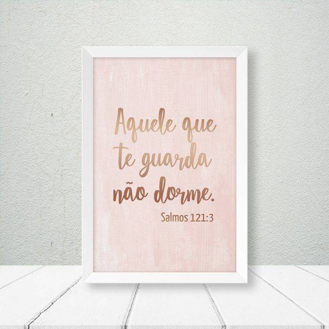 Fashion Quadro decorativa com frase da Bíblia