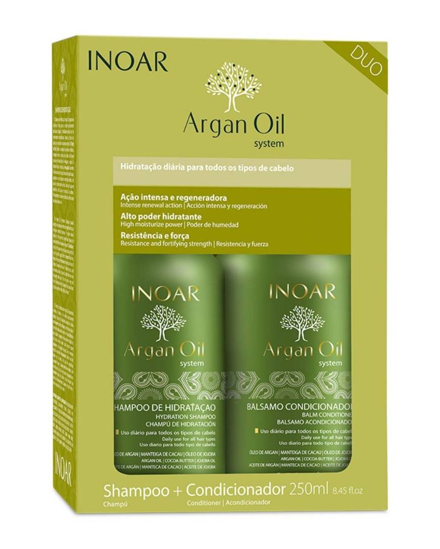 Fashion Kit Shampoo + Condicionador Argan Oil System Inoar 250ml

