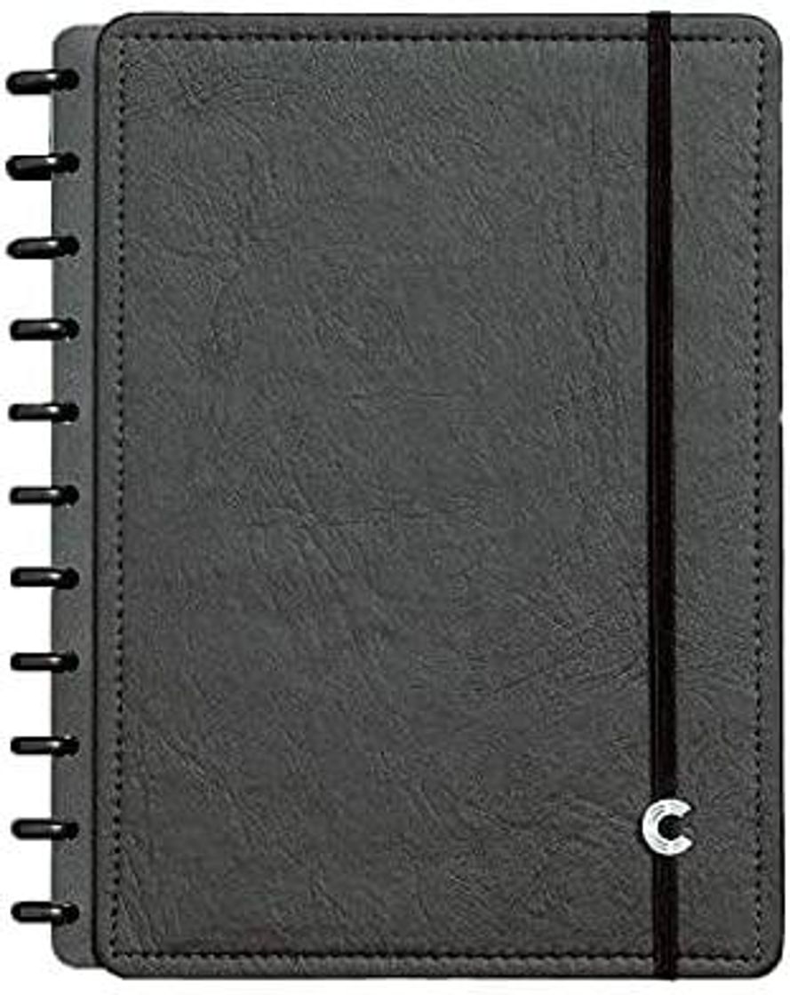 Moda Caderno Inteligente, Grande (215x280mm), Black Ecológico, 80