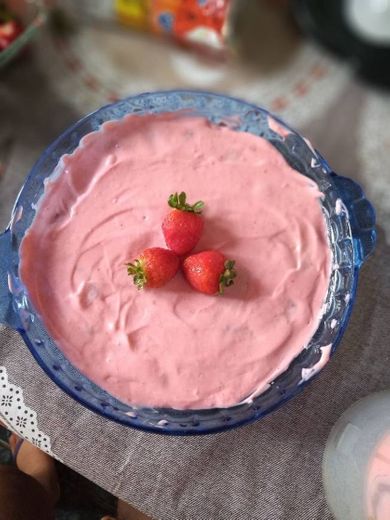 Mousse de morango 