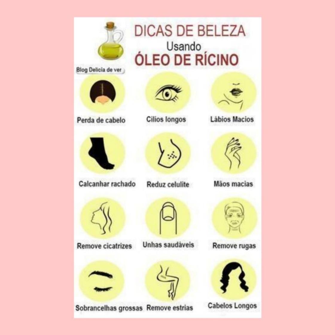 Moda Óleo de rícino