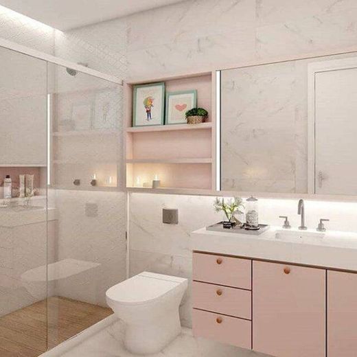 Banheiro rosa