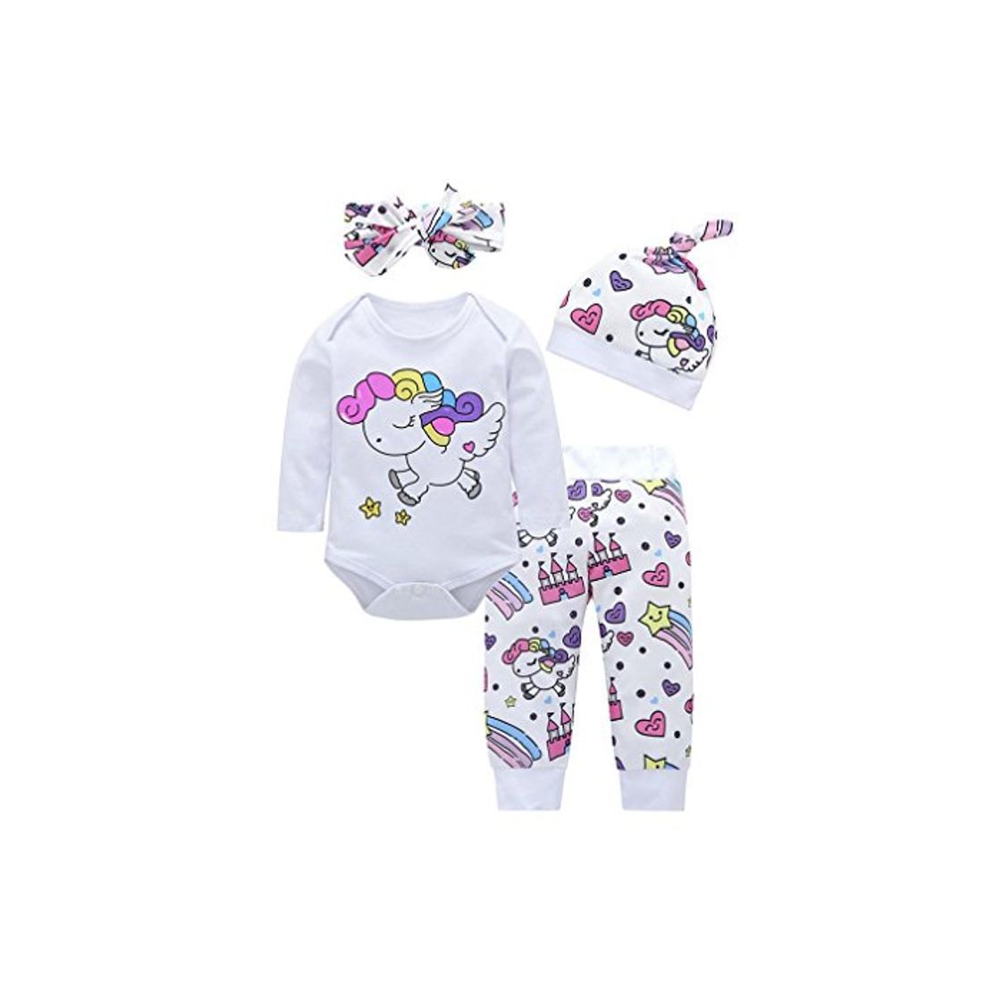 Producto K-youth Conjuntos Bebe Niña Navidad Estampado Animal Body Bebe Manga Larga Monos