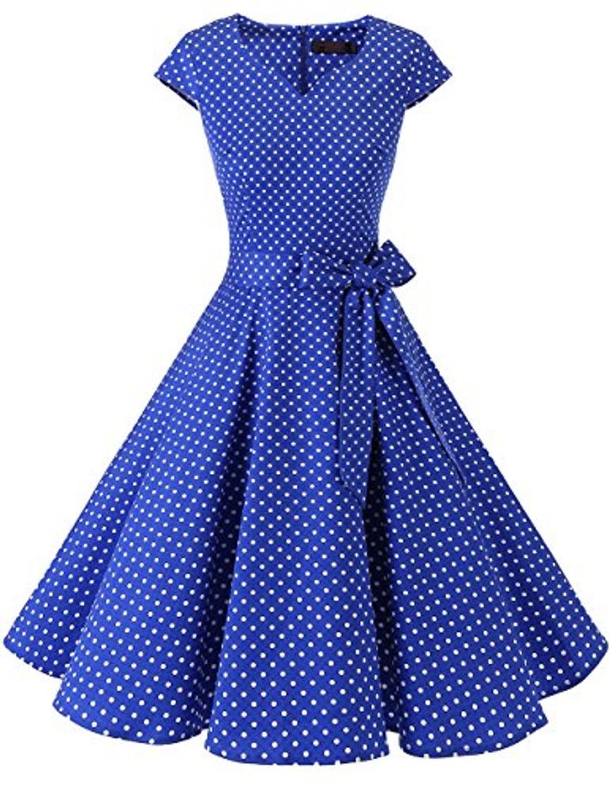 Social DRESSTELLS Mujer Vestido Corto Mujer Retro Años 50 Vintage Vestido de Cóctel