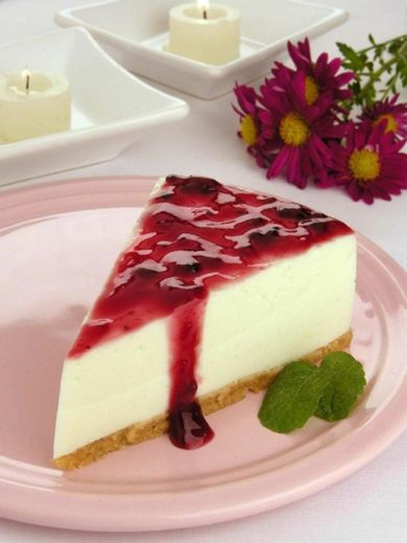 Fashion Cheesecake com frutas vermelhas 