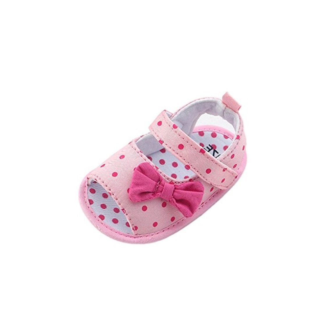 Producto Sandalias Bebe Niña Verano Zapatos Recién Nacido Plano Antideslizante Blanco 12