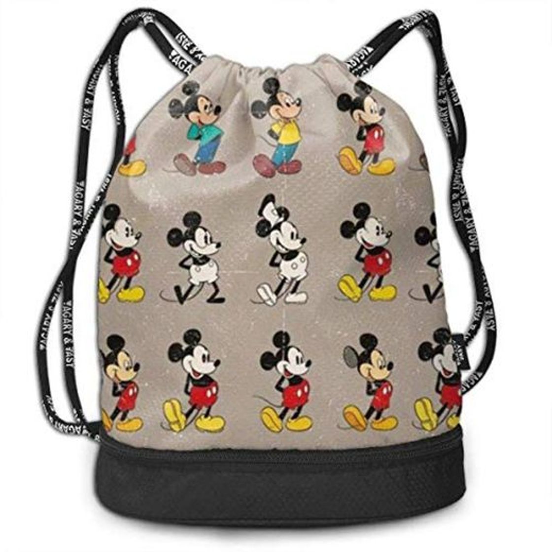 Moda DJNGN Couse Cartoon Bundle Mochila con cordón para Gimnasio Sports String Bag